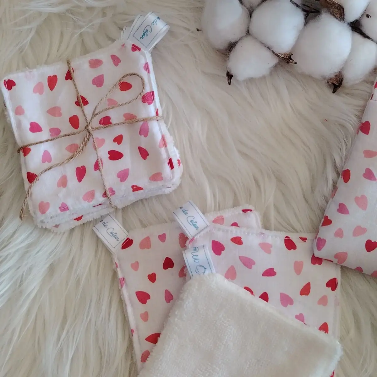 Souffle de peau - Lot de 5 lingettes lavables
