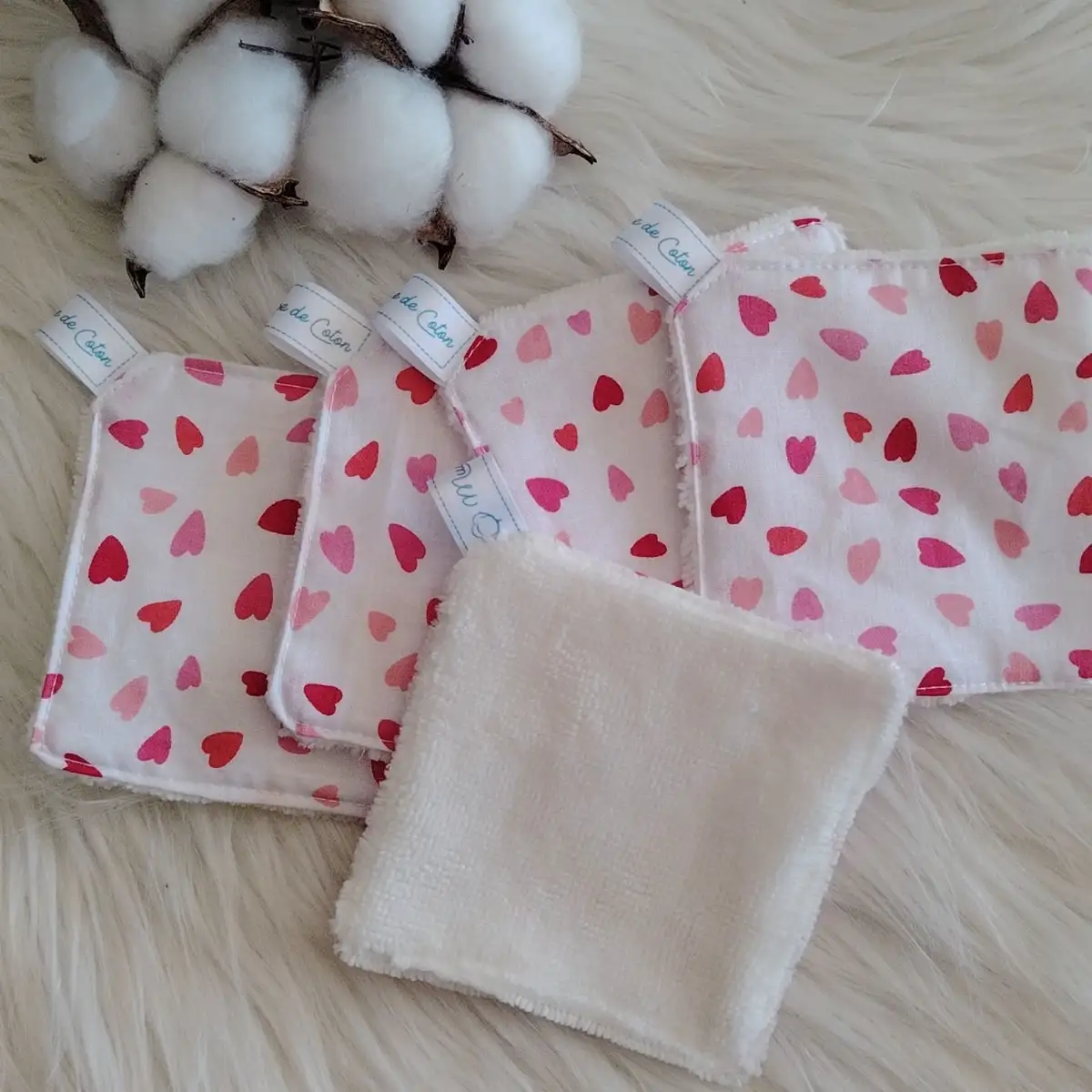 Souffle de peau - Lot de 5 lingettes lavables