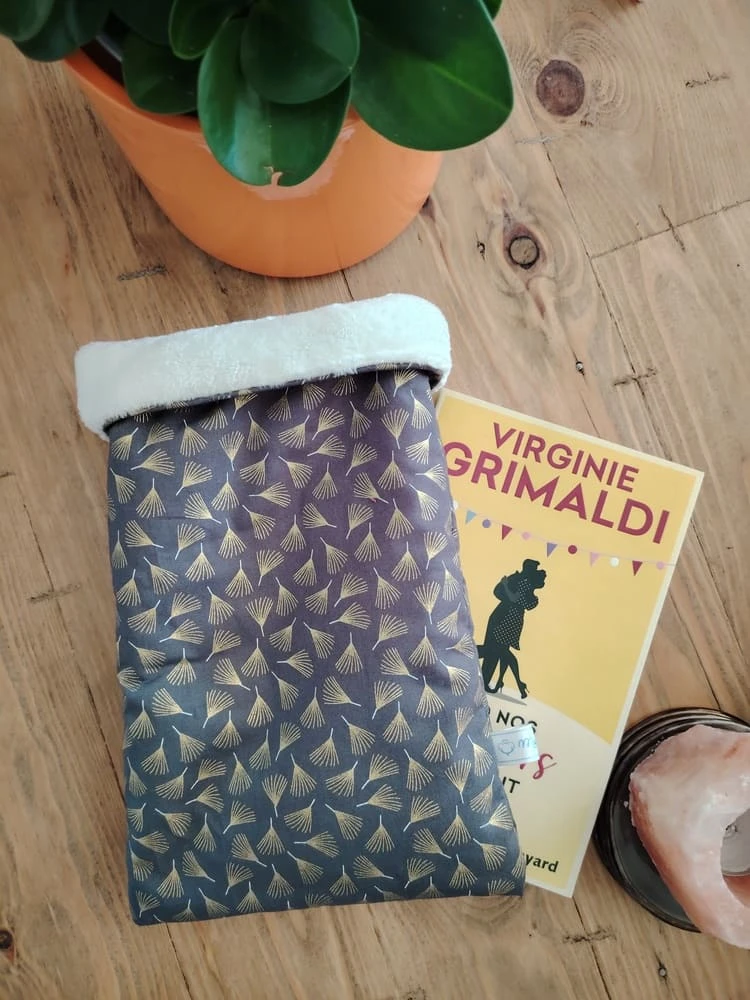 Pochette Muse lectrice pour livre broché - Réversible