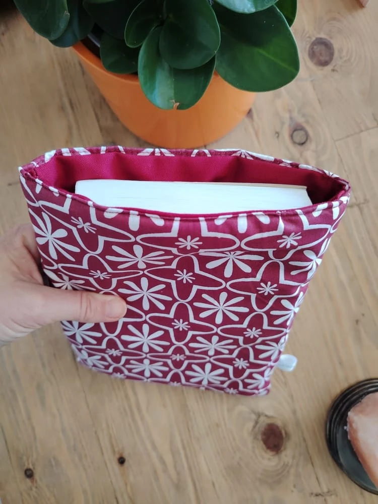 Pochette Muse lectrice pour livre broché - Réversible