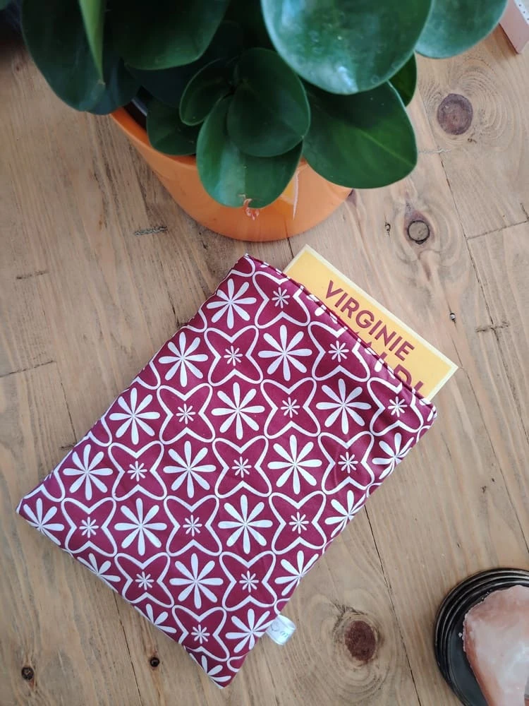Pochette Muse lectrice pour livre broché - Réversible