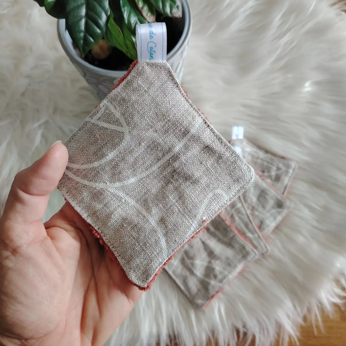 Souffle de peau - Lot de 5 lingettes lavables