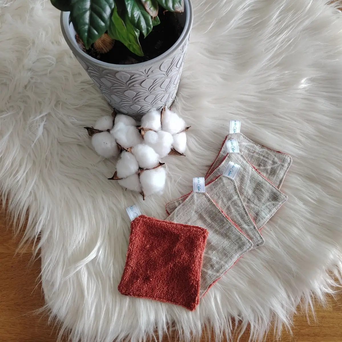 Souffle de peau - Lot de 5 lingettes lavables